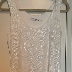 Calvin Klein sequin sleeveless dress